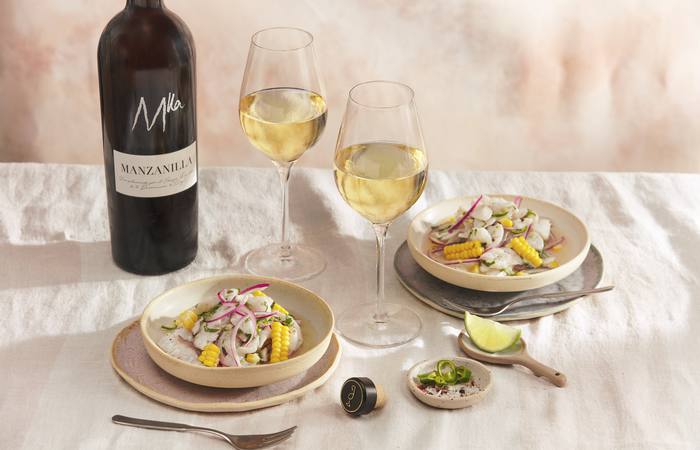 Ceviche y Manzanilla