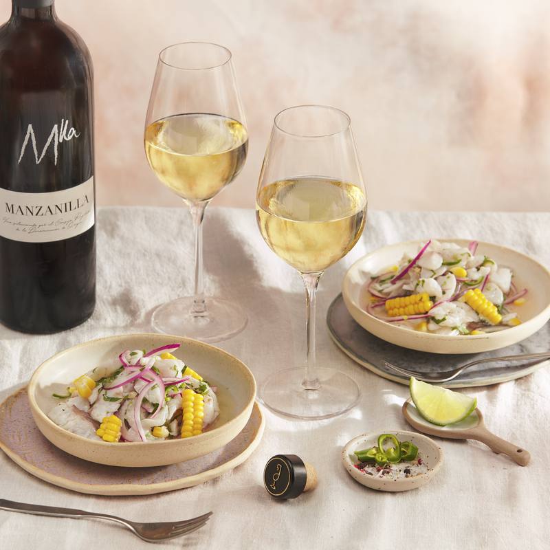 Ceviche y Manzanilla